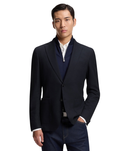 Приталенный пиджак со встроенным жилетом