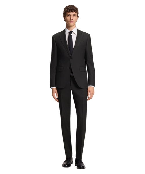 Two-piece regular-fit suit in stretch cloth