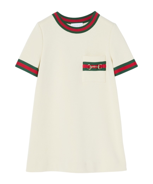 Cotton dress with Horsebit