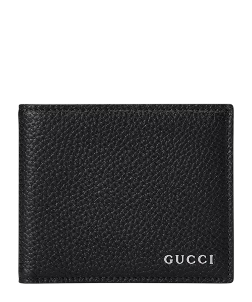 Bi-fold wallet with logo