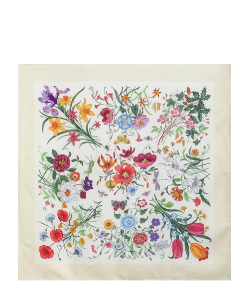 Printed silk twill carré