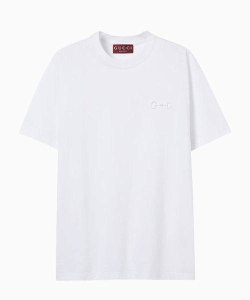 Cotton jersey T-shirt with embroidery