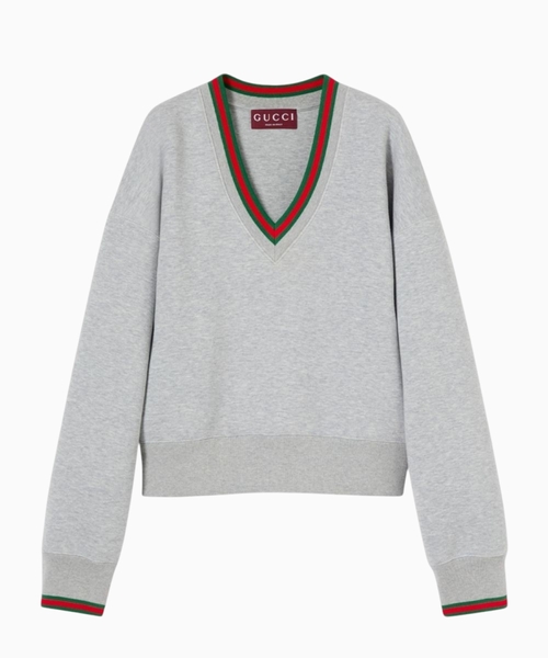 Cotton jersey pullover with Web