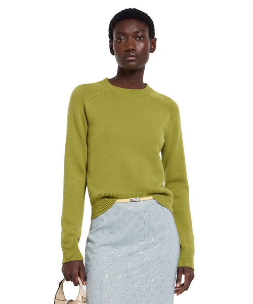 Джемпер из шерсти и кашемира с вышивкой