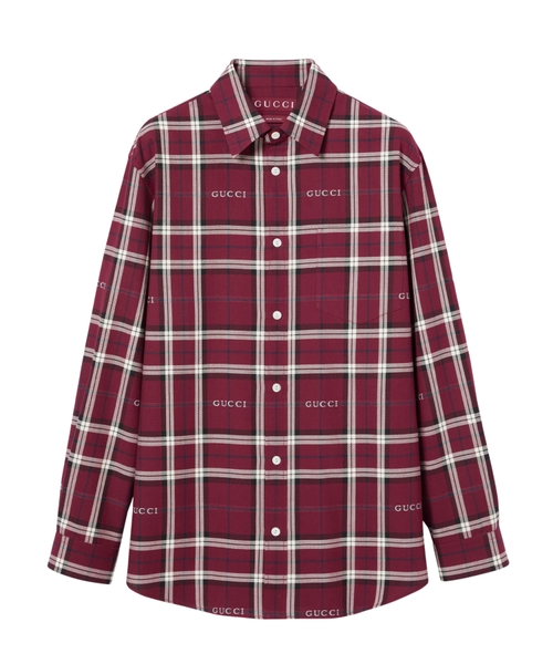 Tartan pambıq jakkard köynək