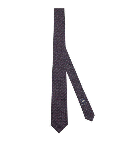 GG silk jacquard tie