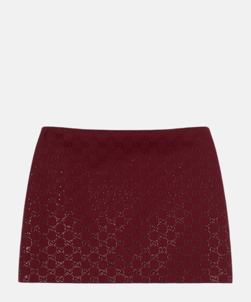 Юбка GG с бисерами