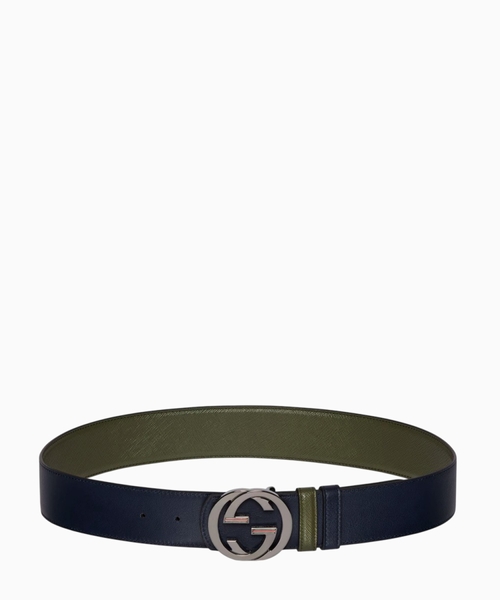 Reversible leather belt