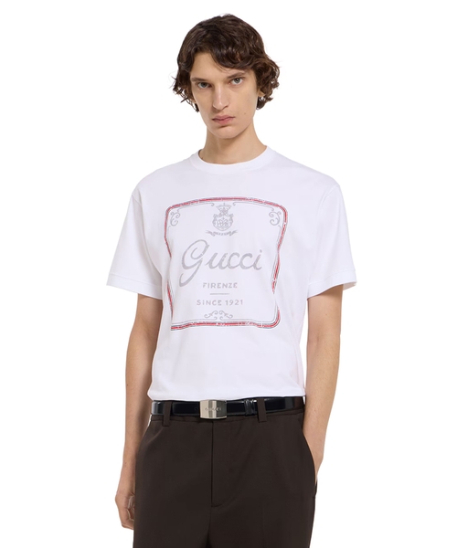 Printli pambıq T-shirt