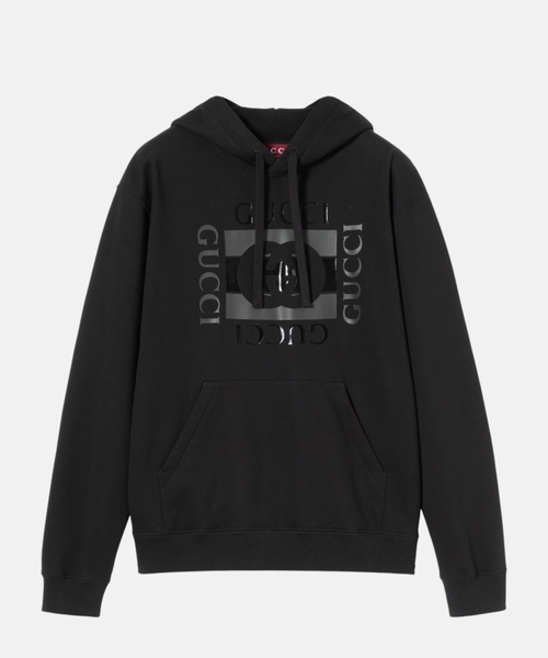 Худи из хлопкового джерси с принтом