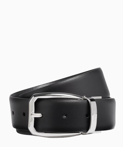 Reversible leather belt