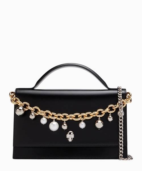 Skull top-handle bag