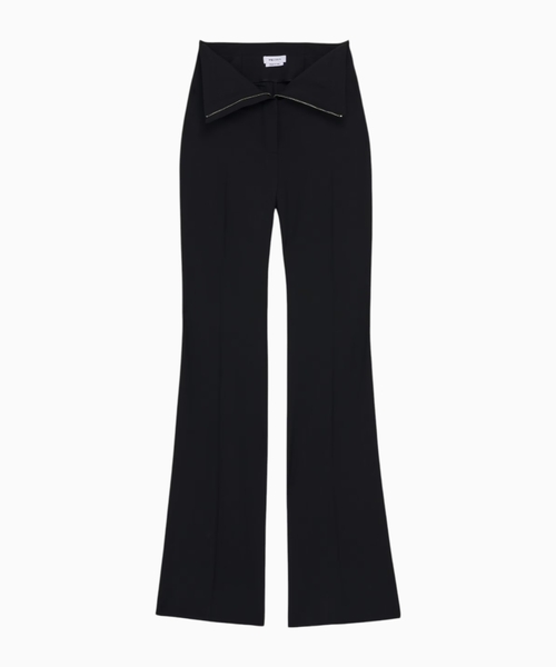 Fold over waist trousers