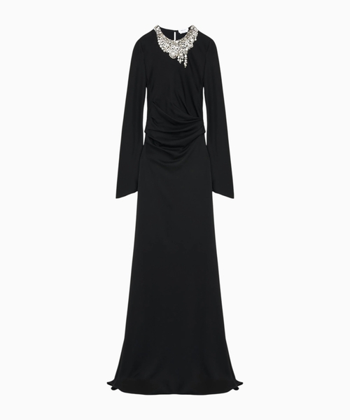 Embellished evening dress