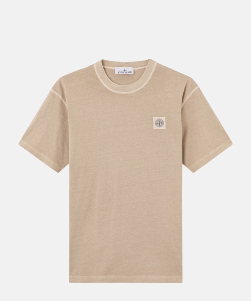 Compass yamaqlı dar biçimli T-shirt