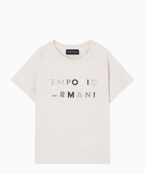 Loqo naxışlı qalın cersidən T-shirt