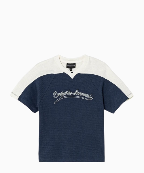 Cotton T-shirt with embroidered logo