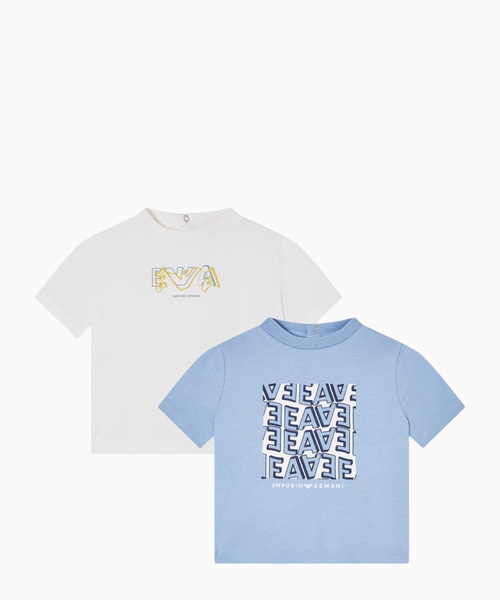 EA loqolu ikili cersi T-shirt dəsti