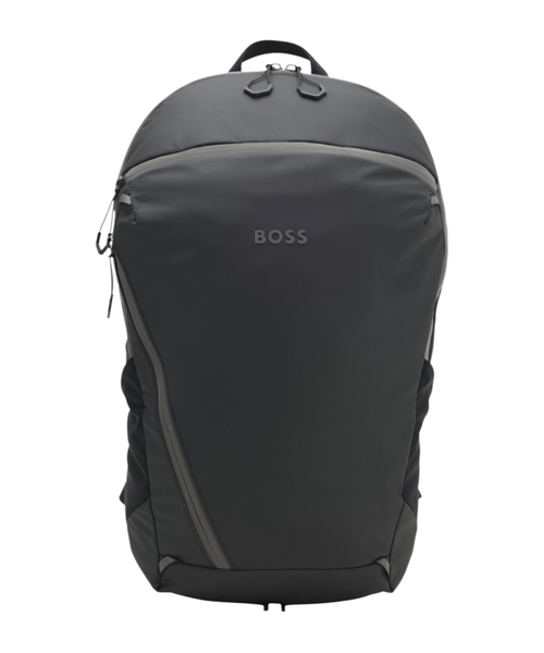Faux-leather backpack