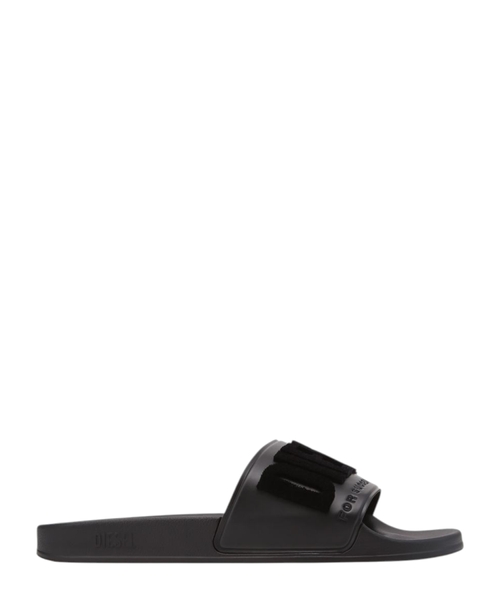 Rubber flip flops with logo