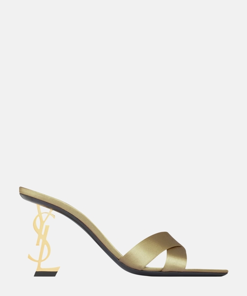 Opyum mules in satin crepe