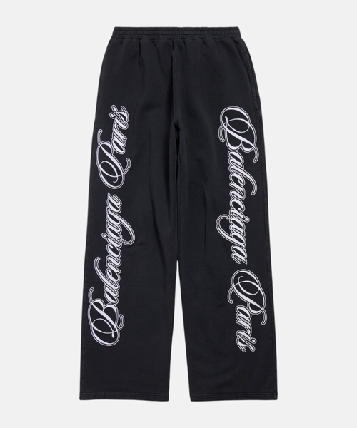 Cursive baggy pants