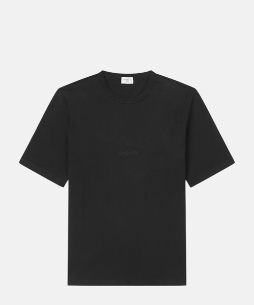 T-shirt with embroidered logo