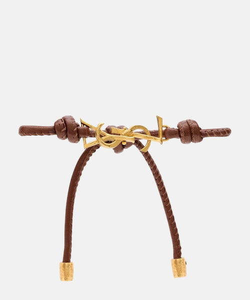 Cassandre cord bracelet in leather