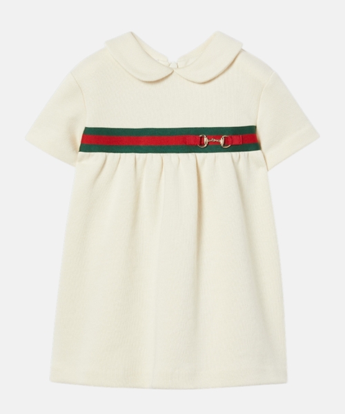 Cotton dress with Horsebit