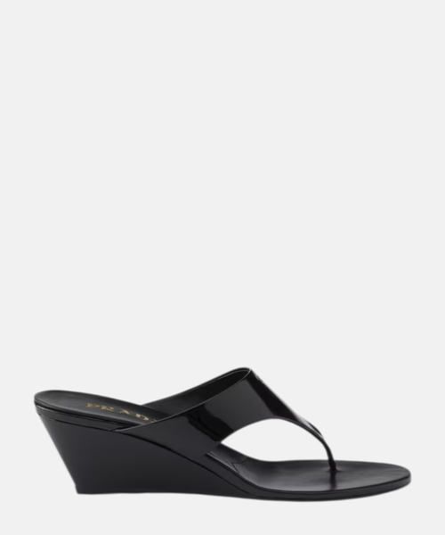 Patent leather sandals