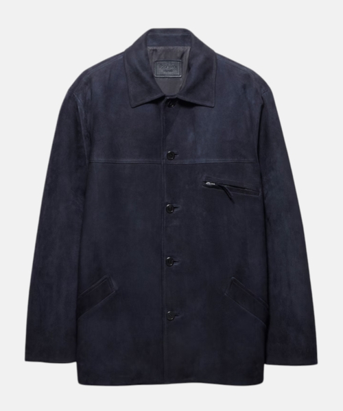 Suede caban jacket