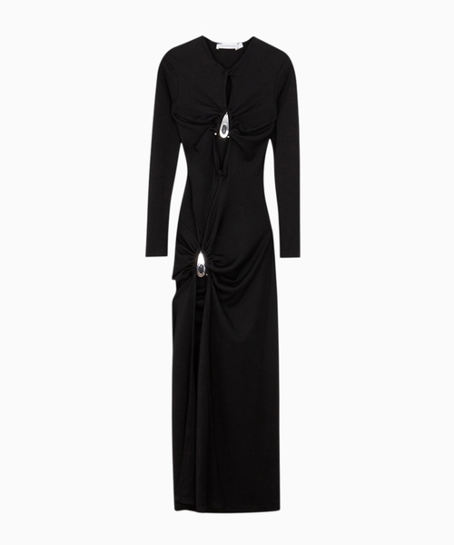Metal detail dress