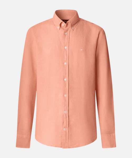 Tailored fit linen shirt