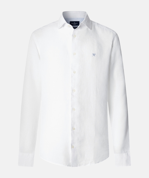 Tailored fit linen shirt