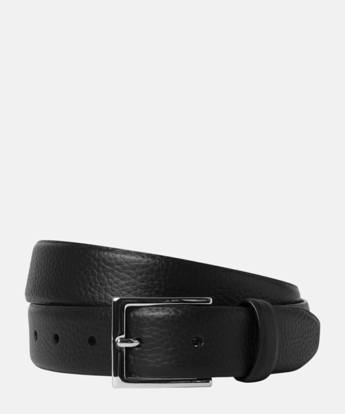 Pebble leather belt