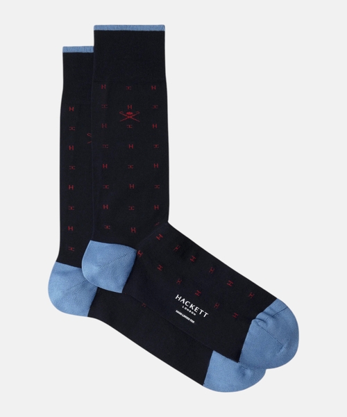 Mercerised cotton jacquard socks