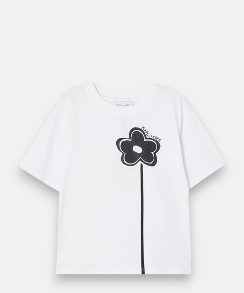 Daisy print T-shirt in cotton