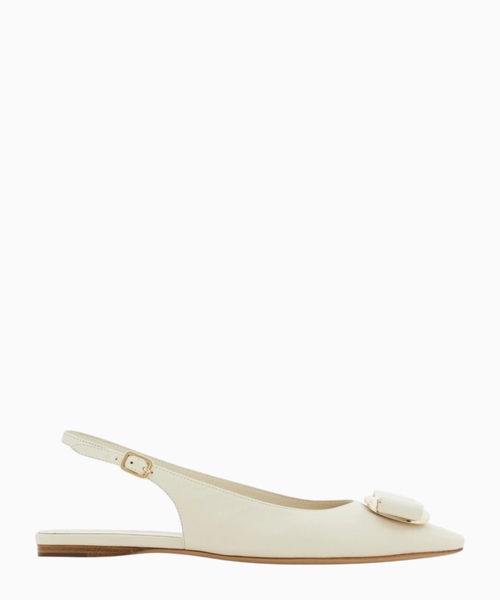 New Vara plate flat slingback