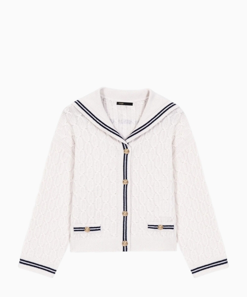 Mirayalo cable-knit boat neck cardigan