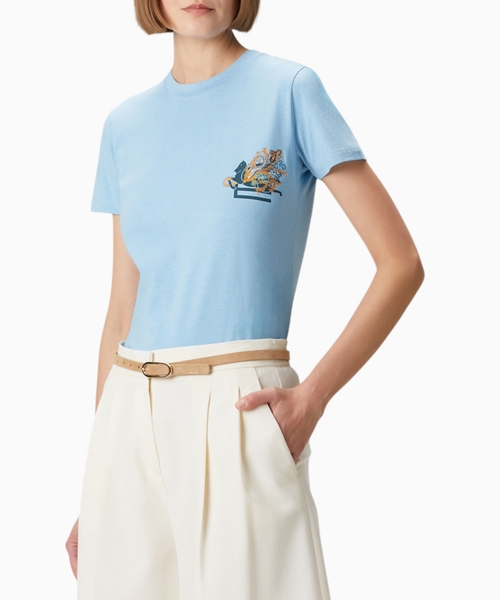 Loqo naxışlı T-shirt
