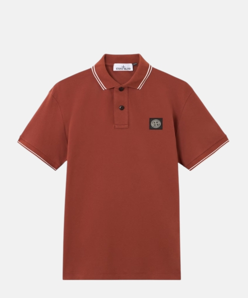 Поло с короткими рукавами и нашивкой Compass