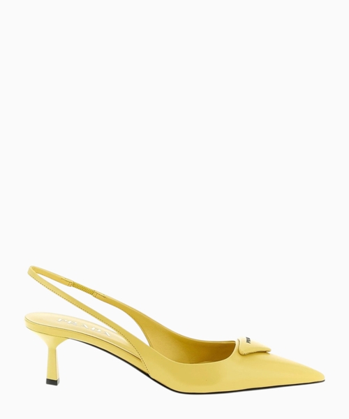 Loqolu slingback ayaqqabı