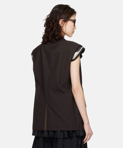 Chalk stripe vest | Emporium