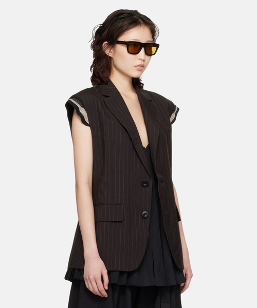 Chalk stripe vest | Emporium