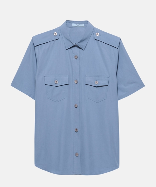 Хлопковая поплиновая рубашка