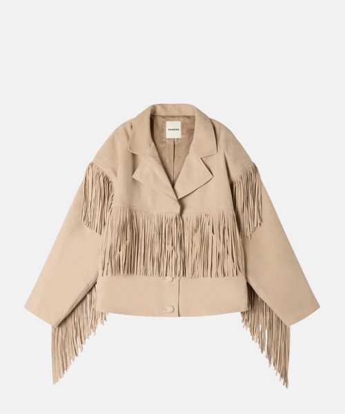 Fringed suede jacket