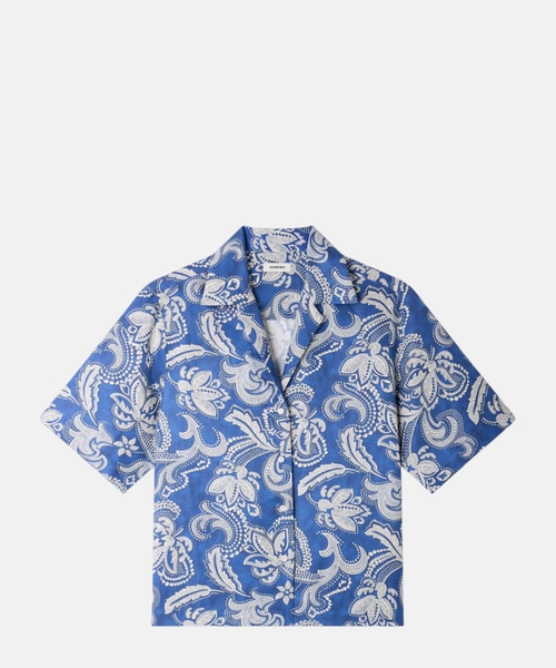 Рубашка с цветочным принтом