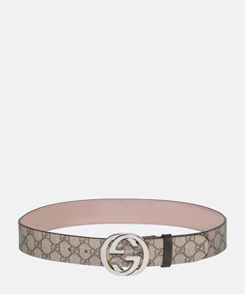 Belt with Interlocking G buckle