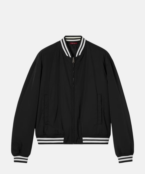 Nylon twill zip jacket