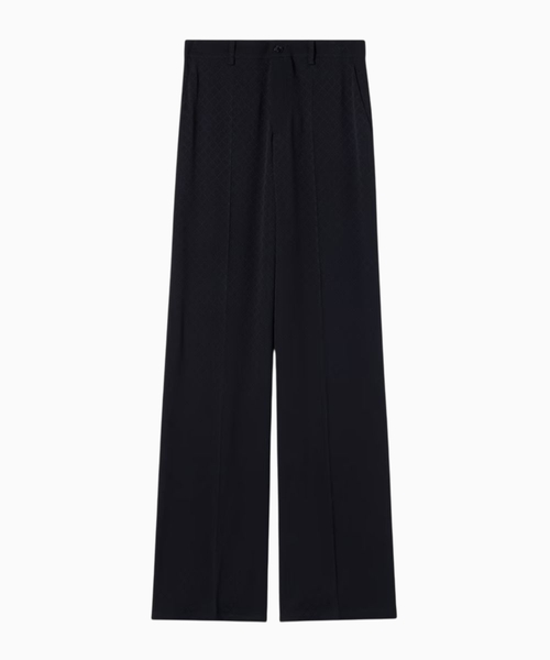 Silk jacquard trousers